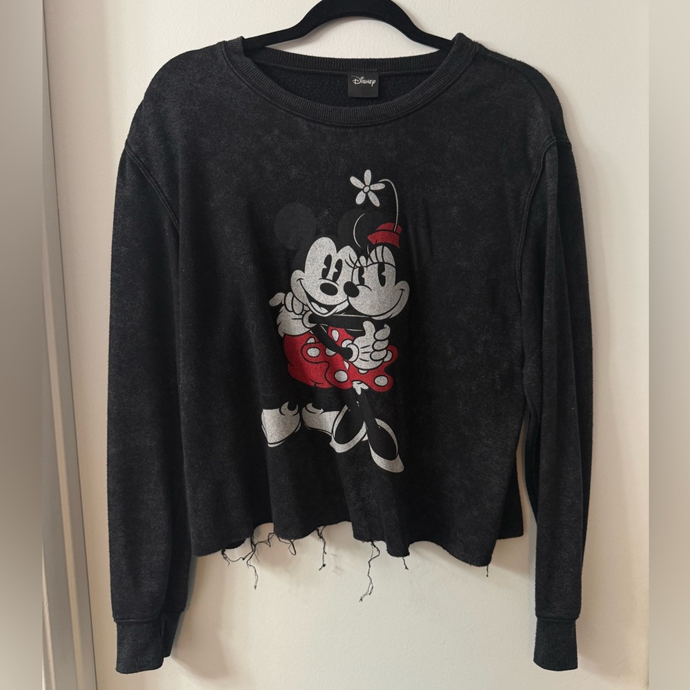 Disney Charcoal Crop Sweater